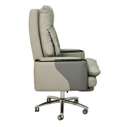 Executive Boss Chair with Footrest Gray - Furnitex BD
