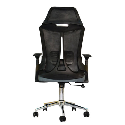 Executive Office Chair (FT-HJ053A) Black and (Gray Fabric) - best office chair in bangladesh,  executive chair for office, childs table and chair set, Gaming Chair, Digital Safety Locker, Bar Stool, leather boss chair, Restaurant Chair, Large Antique Wall Mirror -Furnitex Limited