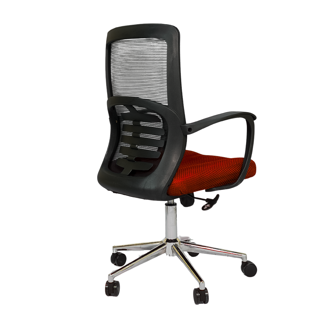 Hydraulic Chair (FT-J166-B) Red Mesh - best office chair in bangladesh,  executive chair for office, childs table and chair set, Gaming Chair, Digital Safety Locker, Bar Stool, leather boss chair, Restaurant Chair, Large Antique Wall Mirror -Furnitex Limited