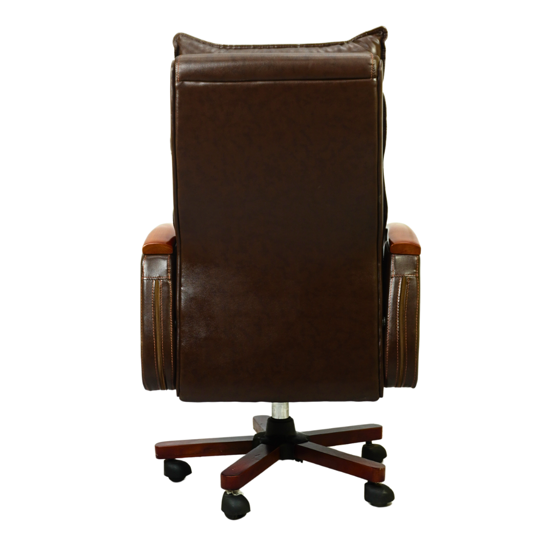 Luxury Boss Chair FT-H665 Brown – Executive Office Chair by Furnitex Bangladesh