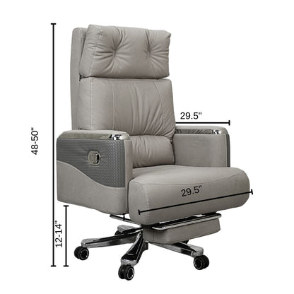 Executive Luxury Boss Chair with Footrest (FT-H0629) Gray
