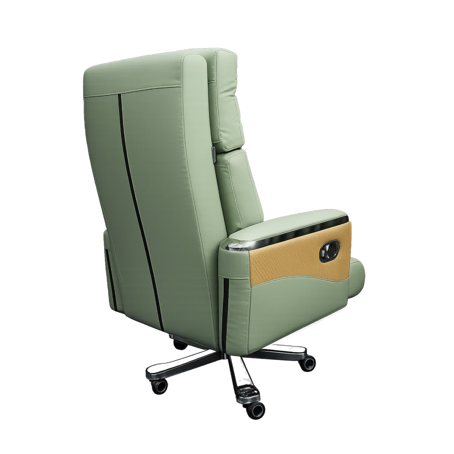 Executive Luxury Boss Chair with Footrest (FT-H0630) Olive Green