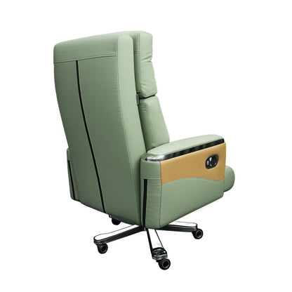 Executive Luxury Boss Chair with Footrest (FT-H0630) Olive Green