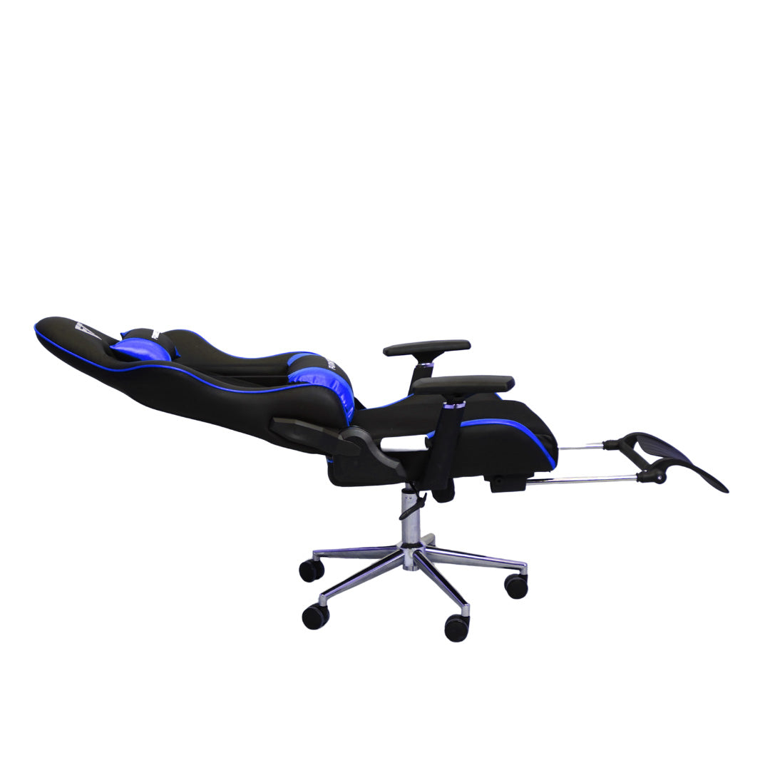 FURNITEX - Gaming Chair with 4D Armrest and Foot Rest (FT-G2 PRO ) Glossy Blue - best office chair in bangladesh,  executive chair for office, childs table and chair set, Gaming Chair, Digital Safety Locker, Bar Stool, leather boss chair, Restaurant Chair, Large Antique Wall Mirror -Furnitex Limited