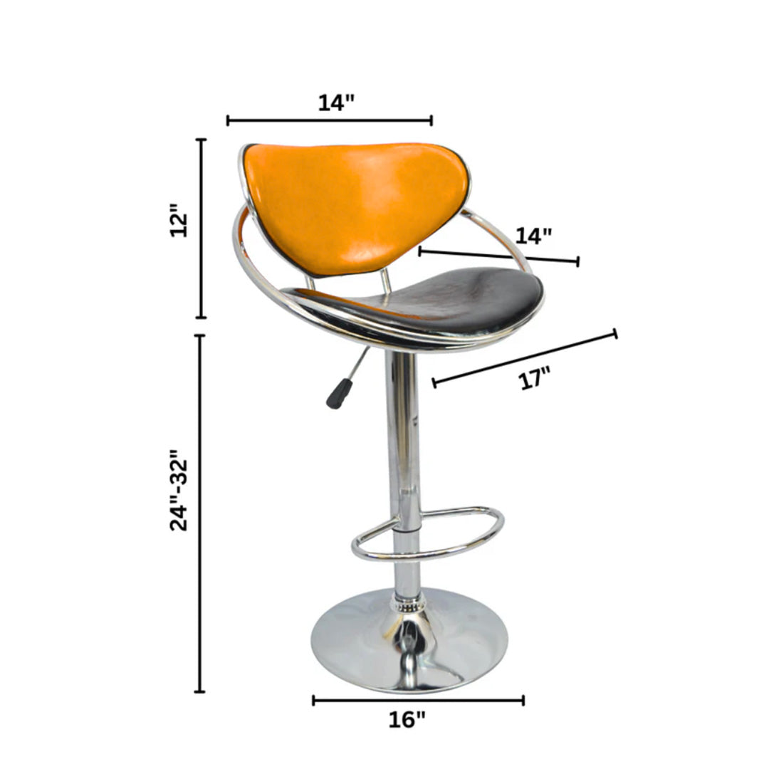 Bar Stool (FT-BL1) Glossy Orange