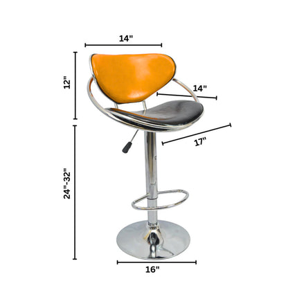Bar Stool (FT-BL1) Glossy Orange