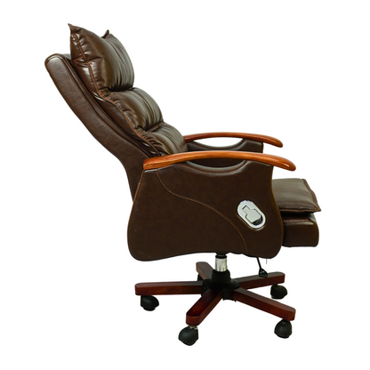 Luxury Boss Chair FT-H665 Brown – Executive Office Chair by Furnitex Bangladesh