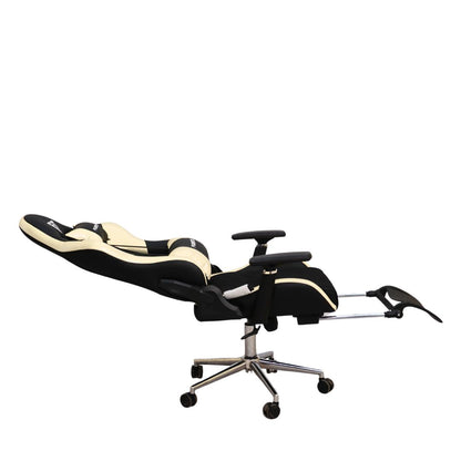 Gaming Chair with 4D Armrest and Foot Rest (FT-G1 Pro)Glossy Off White - best office chair in bangladesh,  executive chair for office, childs table and chair set, Gaming Chair, Digital Safety Locker, Bar Stool, leather boss chair, Restaurant Chair, Large Antique Wall Mirror -Furnitex Limited
