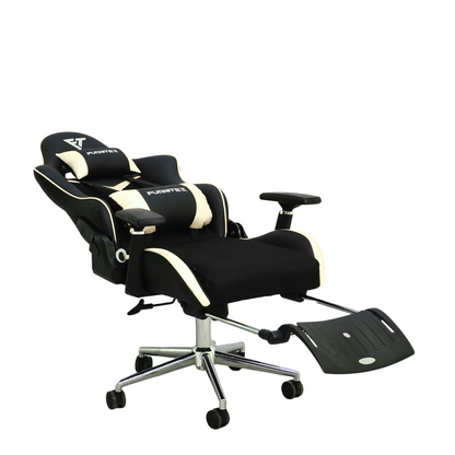 FURNITEX - Gaming Chair with 4D Armrest and Foot Rest (FT-G2 PRO )Glossy Off White - best office chair in bangladesh,  executive chair for office, childs table and chair set, Gaming Chair, Digital Safety Locker, Bar Stool, leather boss chair, Restaurant Chair, Large Antique Wall Mirror -Furnitex Limited