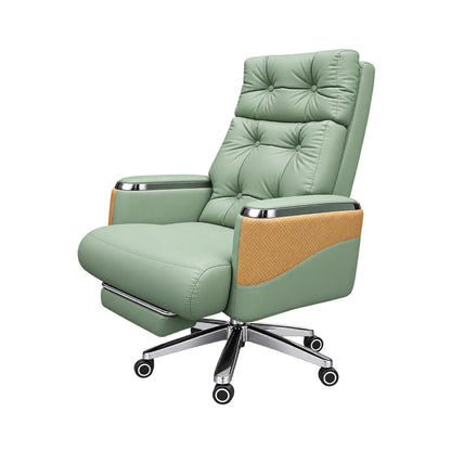 Executive Luxury Boss Chair with Footrest (FT-H0630) Olive Green
