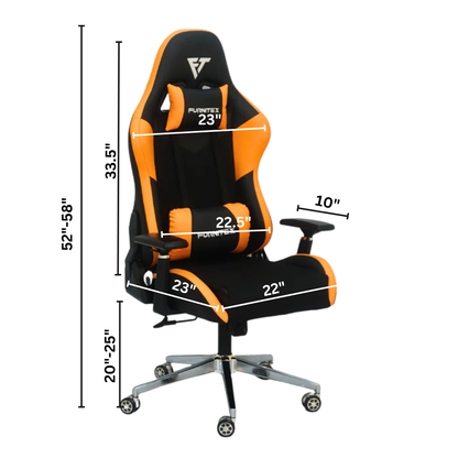 FURNITEX - Gaming Chair with 4D Armrest (FT-G1) Orange Mate