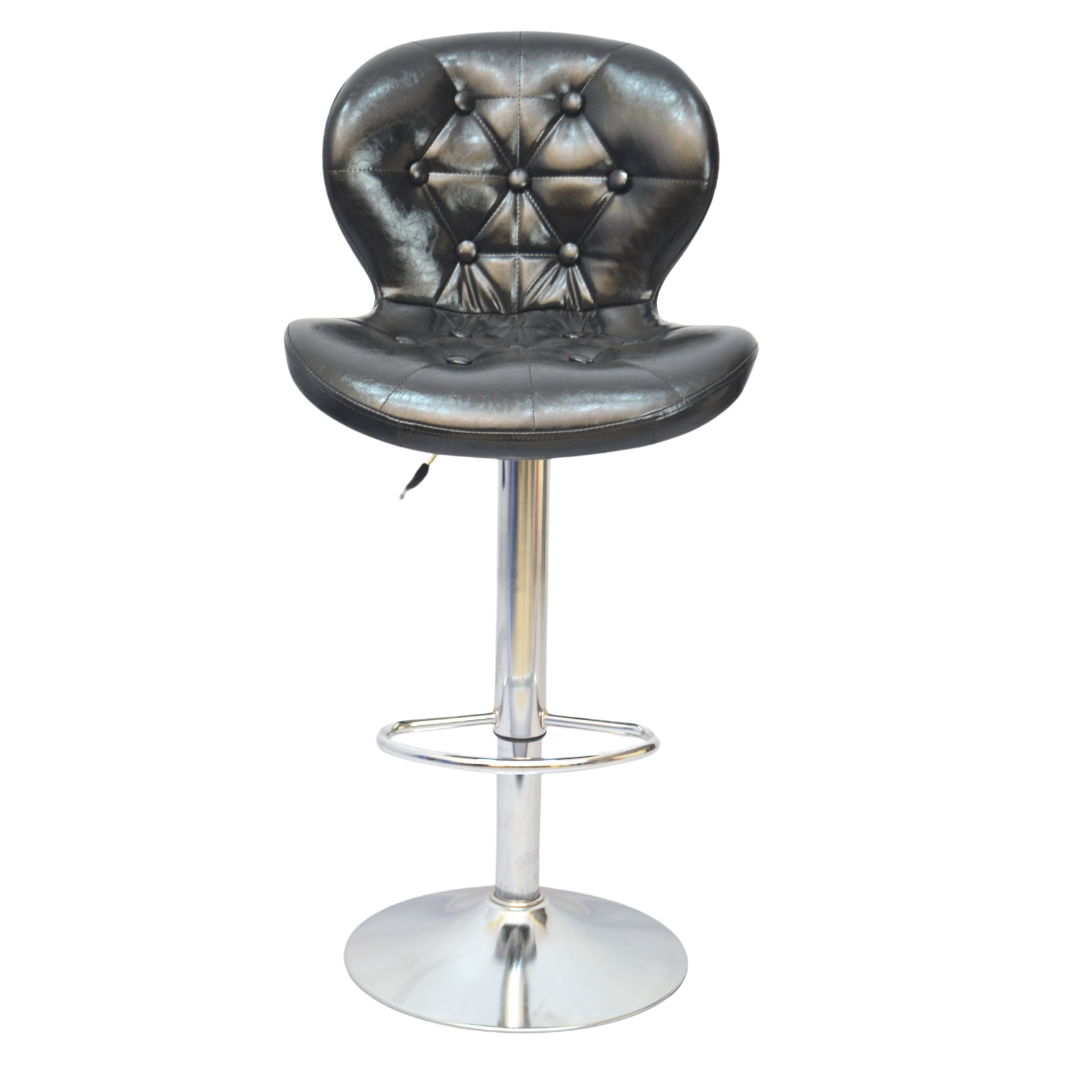 Bar Stool (FT-BS376) Black - best office chair in bangladesh,  executive chair for office, childs table and chair set, Gaming Chair, Digital Safety Locker, Bar Stool, leather boss chair, Restaurant Chair, Large Antique Wall Mirror -Furnitex Limited