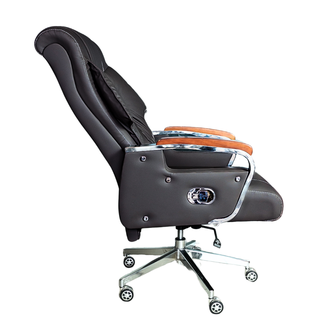 Comfortable Luxury Boss Chair (FT-H186) Black - best office chair in bangladesh,  executive chair for office, childs table and chair set, Gaming Chair, Digital Safety Locker, Bar Stool, leather boss chair, Restaurant Chair, Large Antique Wall Mirror -Furnitex Limited