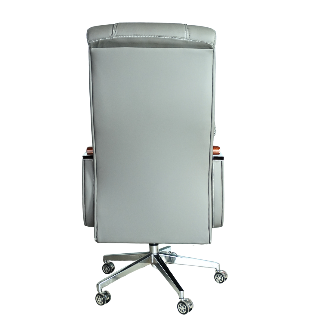 Comfortable Luxury Boss Chair (FT-H186) Gray - best office chair in bangladesh,  executive chair for office, childs table and chair set, Gaming Chair, Digital Safety Locker, Bar Stool, leather boss chair, Restaurant Chair, Large Antique Wall Mirror -Furnitex Limited