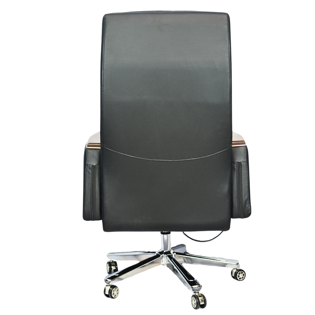 Comfortable Luxury Boss Chair  (FT-H808) Black - best office chair in bangladesh,  executive chair for office, childs table and chair set, Gaming Chair, Digital Safety Locker, Bar Stool, leather boss chair, Restaurant Chair, Large Antique Wall Mirror -Furnitex Limited