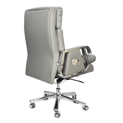 Comfortable Luxury Boss Chair (FT-HM09) gray - best office chair in bangladesh,  executive chair for office, childs table and chair set, Gaming Chair, Digital Safety Locker, Bar Stool, leather boss chair, Restaurant Chair, Large Antique Wall Mirror -Furnitex Limited