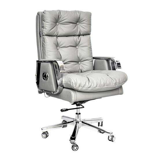 Comfortable Luxury Boss Chair (FT-HM09) gray - best office chair in bangladesh,  executive chair for office, childs table and chair set, Gaming Chair, Digital Safety Locker, Bar Stool, leather boss chair, Restaurant Chair, Large Antique Wall Mirror -Furnitex Limited
