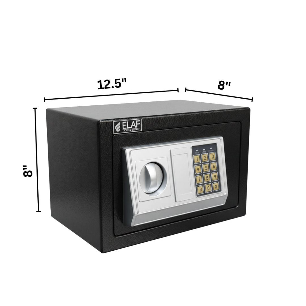 ELAF Small Safety Locker with Electronic Keypad (FT-200E) – Black ...