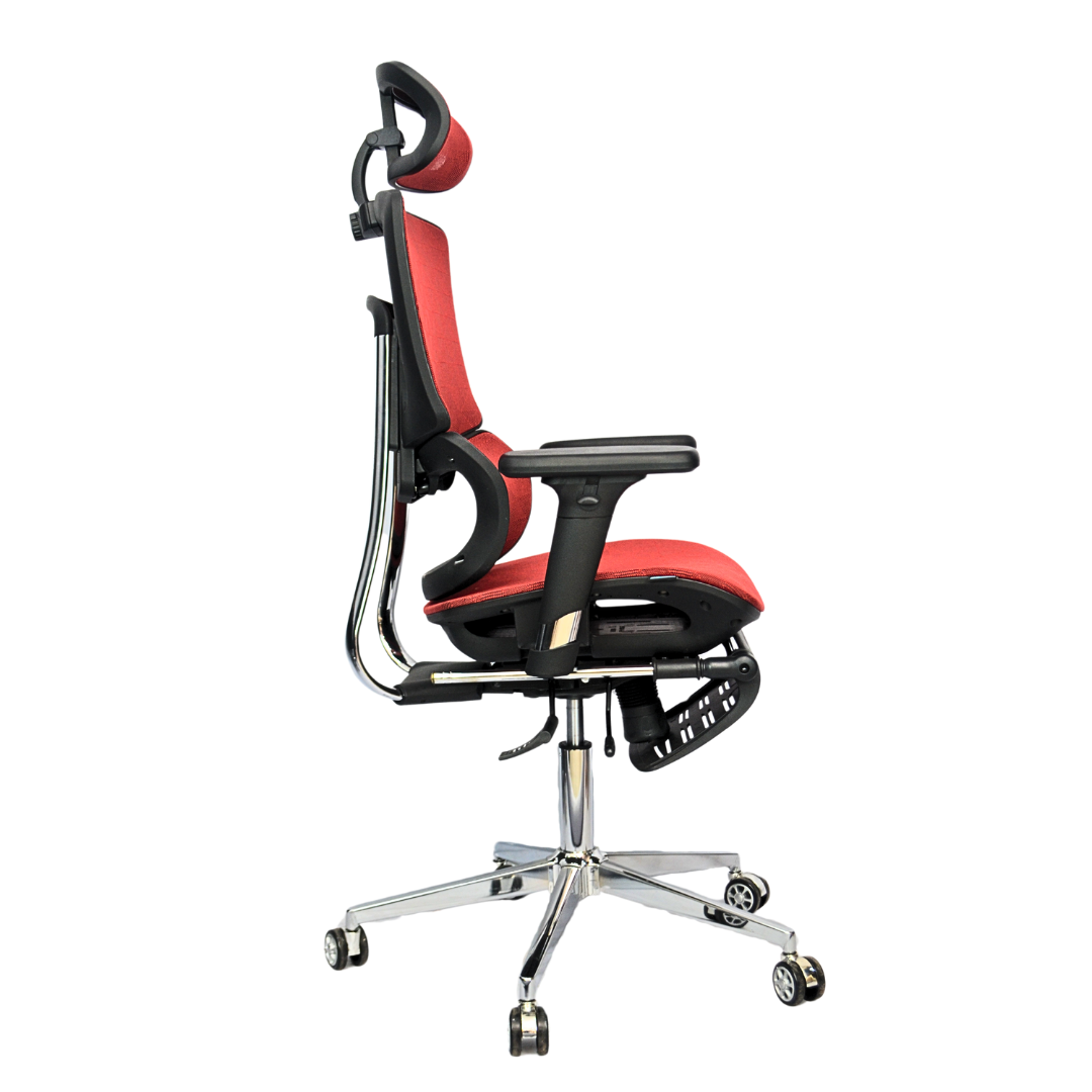 Complete Multifunction Chair (FT-B995) Red - best office chair in bangladesh,  executive chair for office, childs table and chair set, Gaming Chair, Digital Safety Locker, Bar Stool, leather boss chair, Restaurant Chair, Large Antique Wall Mirror -Furnitex Limited