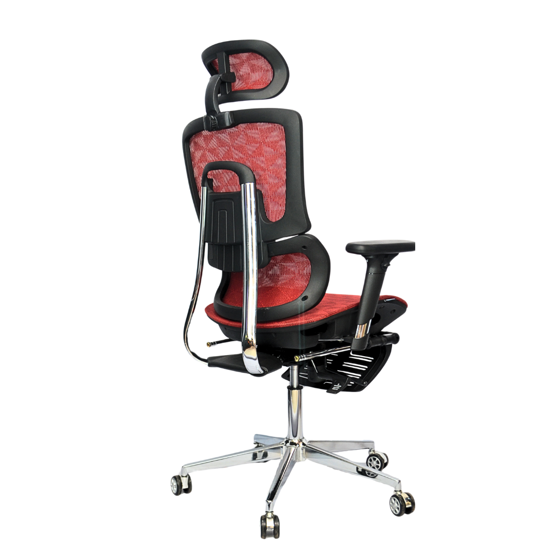 Complete Multifunction Chair (FT-B995) Red - best office chair in bangladesh,  executive chair for office, childs table and chair set, Gaming Chair, Digital Safety Locker, Bar Stool, leather boss chair, Restaurant Chair, Large Antique Wall Mirror -Furnitex Limited