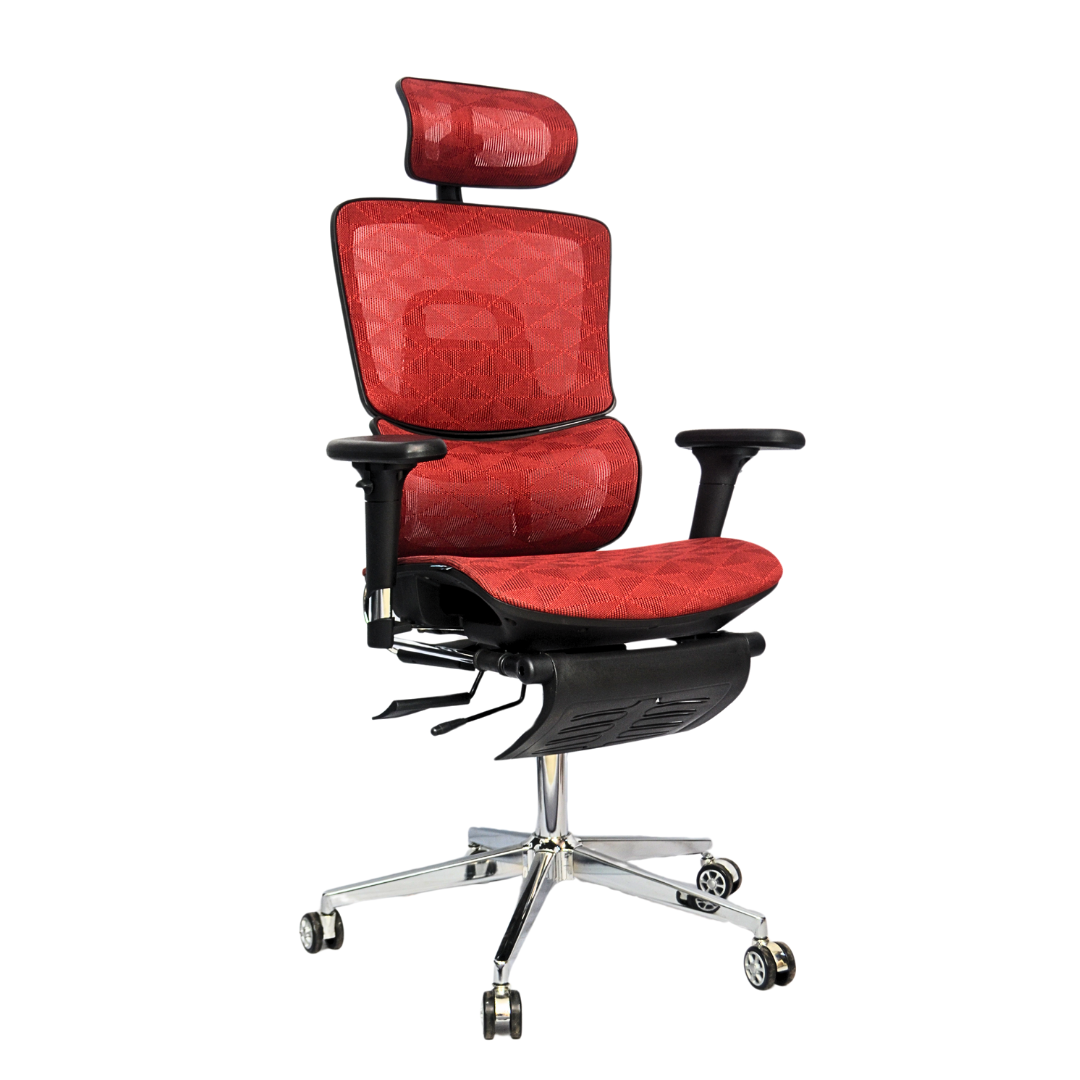 Complete Multifunction Chair (FT-B995) Red - best office chair in bangladesh,  executive chair for office, childs table and chair set, Gaming Chair, Digital Safety Locker, Bar Stool, leather boss chair, Restaurant Chair, Large Antique Wall Mirror -Furnitex Limited