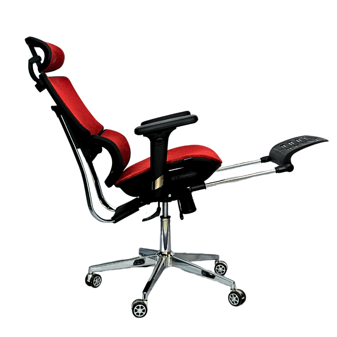 Complete Multifunction Chair (FT-B995) Red - best office chair in bangladesh,  executive chair for office, childs table and chair set, Gaming Chair, Digital Safety Locker, Bar Stool, leather boss chair, Restaurant Chair, Large Antique Wall Mirror -Furnitex Limited