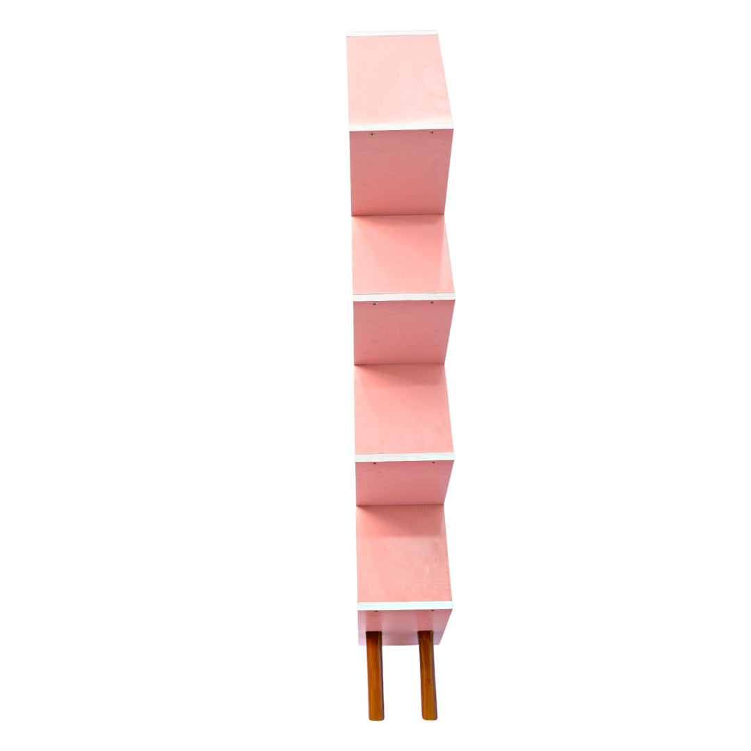 Diamond Shaped Pink Bookself(FT-WB001) - best office chair in bangladesh,  executive chair for office, childs table and chair set, Gaming Chair, Digital Safety Locker, Bar Stool, leather boss chair, Restaurant Chair, Large Antique Wall Mirror -Furnitex Limited