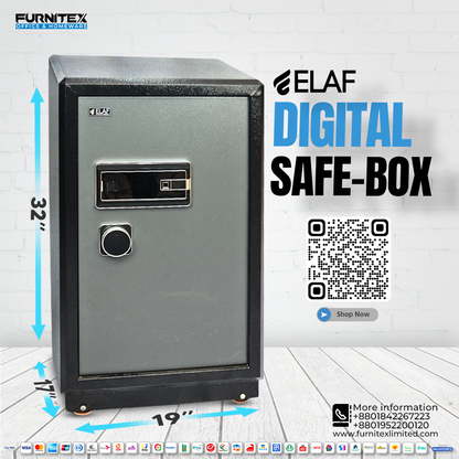 ELAF DIGITAL SAFETY LOCKER (FT-H282) - best office chair in bangladesh,  executive chair for office, childs table and chair set, Gaming Chair, Digital Safety Locker, Bar Stool, leather boss chair, Restaurant Chair, Large Antique Wall Mirror -Furnitex Limited