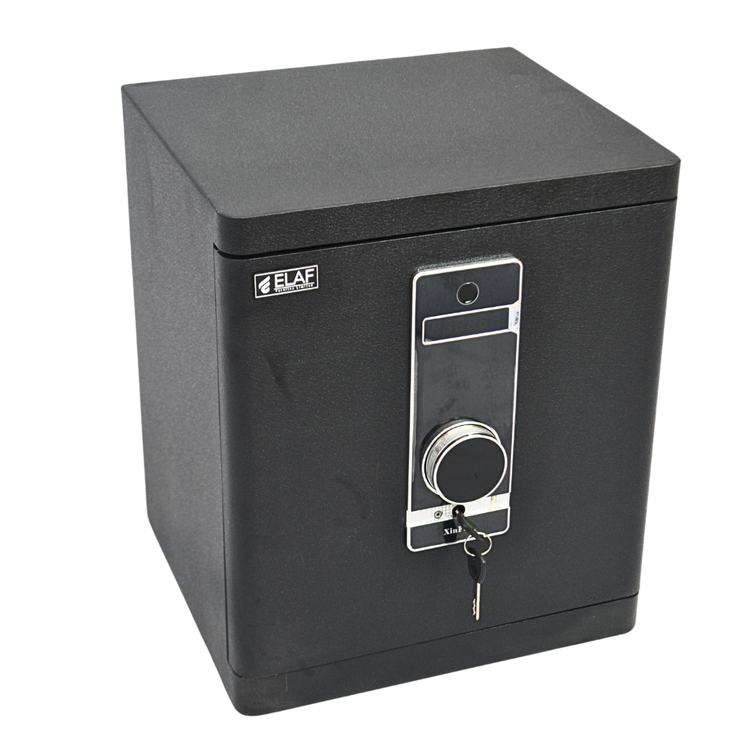 ELAF FINGERPRINT SAFETY LOCKER (FT-F450) Black - best office chair in bangladesh,  executive chair for office, childs table and chair set, Gaming Chair, Digital Safety Locker, Bar Stool, leather boss chair, Restaurant Chair, Large Antique Wall Mirror -Furnitex Limited