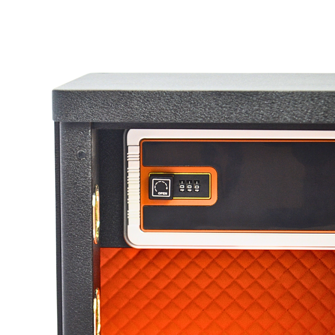 ELAF FINGERPRINT SAFETY LOCKER (FT-F450) Black - best office chair in bangladesh,  executive chair for office, childs table and chair set, Gaming Chair, Digital Safety Locker, Bar Stool, leather boss chair, Restaurant Chair, Large Antique Wall Mirror -Furnitex Limited