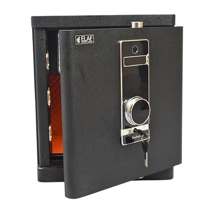 ELAF FINGERPRINT SAFETY LOCKER (FT-F450) Black - best office chair in bangladesh,  executive chair for office, childs table and chair set, Gaming Chair, Digital Safety Locker, Bar Stool, leather boss chair, Restaurant Chair, Large Antique Wall Mirror -Furnitex Limited