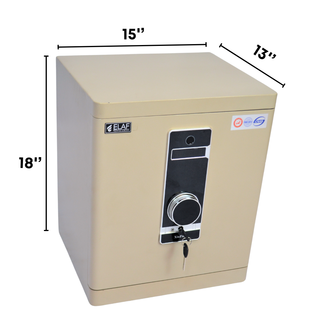 ELAF FINGERPRINT SAFETY LOCKER (FT-F450) White - best office chair in bangladesh,  executive chair for office, childs table and chair set, Gaming Chair, Digital Safety Locker, Bar Stool, leather boss chair, Restaurant Chair, Large Antique Wall Mirror -Furnitex Limited