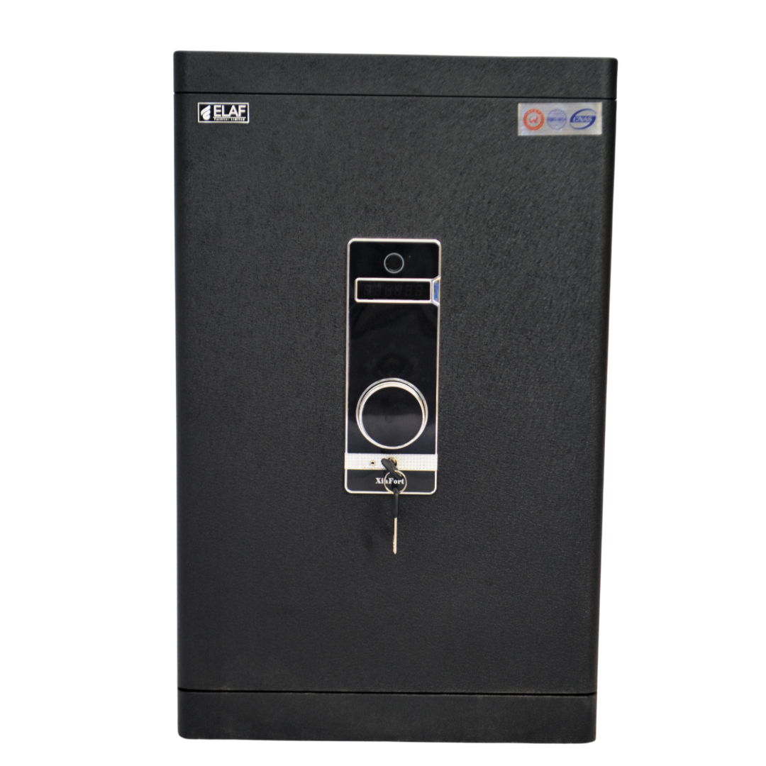 ELAF FINGERPRINT SAFETY LOCKER (FT-F700) Black - best office chair in bangladesh,  executive chair for office, childs table and chair set, Gaming Chair, Digital Safety Locker, Bar Stool, leather boss chair, Restaurant Chair, Large Antique Wall Mirror -Furnitex Limited