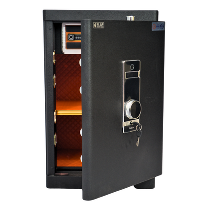 ELAF FINGERPRINT SAFETY LOCKER (FT-F700) Black - best office chair in bangladesh,  executive chair for office, childs table and chair set, Gaming Chair, Digital Safety Locker, Bar Stool, leather boss chair, Restaurant Chair, Large Antique Wall Mirror -Furnitex Limited