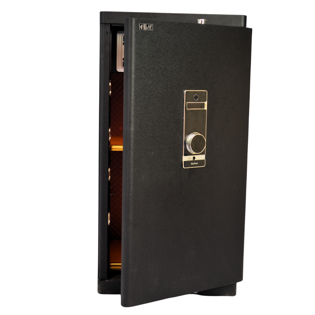 ELAF Fingerprint Digital Safety Locker (FT-F1000) Black - best office chair in bangladesh,  executive chair for office, childs table and chair set, Gaming Chair, Digital Safety Locker, Bar Stool, leather boss chair, Restaurant Chair, Large Antique Wall Mirror -Furnitex Limited
