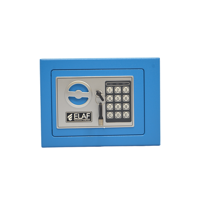 ELAF Small Safety Box with Electronic Keypad (FT-L17ET) Blue - best office chair in bangladesh,  executive chair for office, childs table and chair set, Gaming Chair, Digital Safety Locker, Bar Stool, leather boss chair, Restaurant Chair, Large Antique Wall Mirror -Furnitex Limited