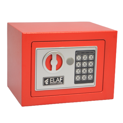 ELAF Small Safety Box with Electronic Keypad (FT-L17ET) Red - best office chair in bangladesh,  executive chair for office, childs table and chair set, Gaming Chair, Digital Safety Locker, Bar Stool, leather boss chair, Restaurant Chair, Large Antique Wall Mirror -Furnitex Limited