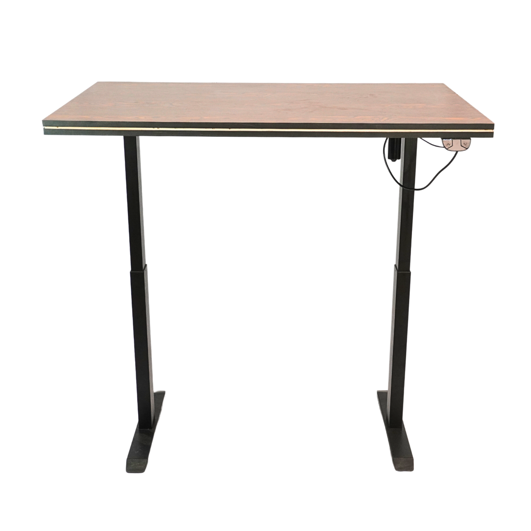 Electric Height-Adjustable Elevating Desk (FT-Y100) Black Brown Top - best office chair in bangladesh,  executive chair for office, childs table and chair set, Gaming Chair, Digital Safety Locker, Bar Stool, leather boss chair, Restaurant Chair, Large Antique Wall Mirror -Furnitex Limited