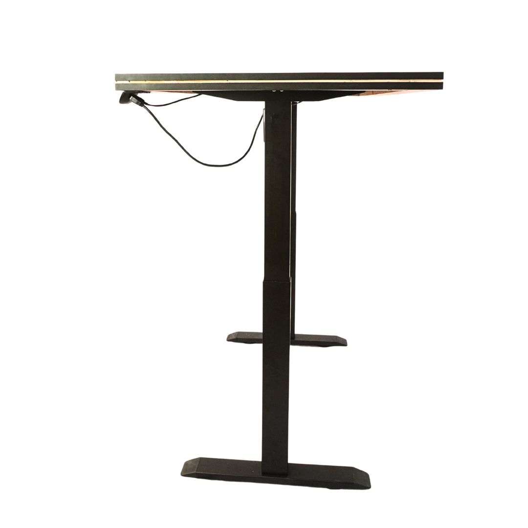 Electric Height-Adjustable Elevating Desk (FT-Y100) Black Brown Top - best office chair in bangladesh,  executive chair for office, childs table and chair set, Gaming Chair, Digital Safety Locker, Bar Stool, leather boss chair, Restaurant Chair, Large Antique Wall Mirror -Furnitex Limited