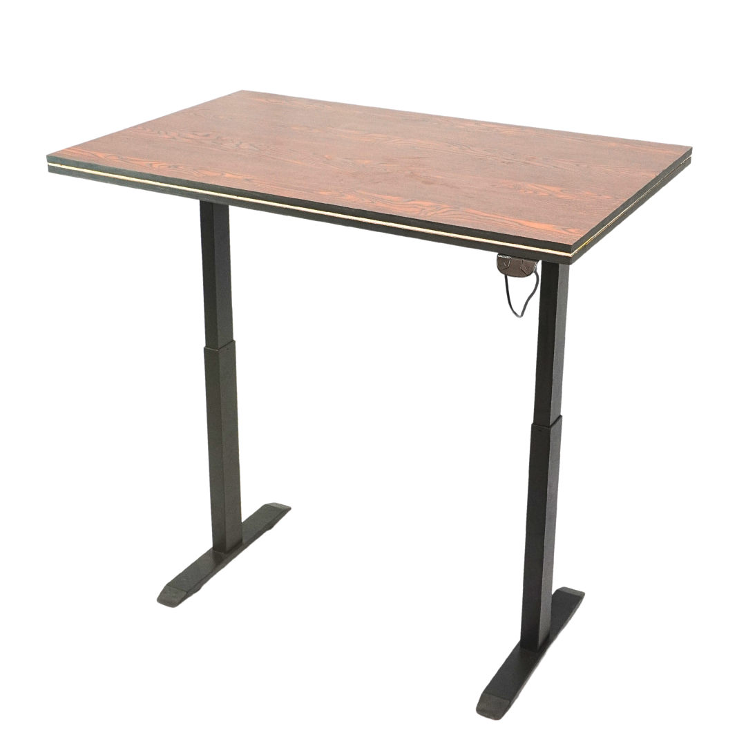 Electric Height-Adjustable Elevating Desk (FT-Y100) Black Brown Top - best office chair in bangladesh,  executive chair for office, childs table and chair set, Gaming Chair, Digital Safety Locker, Bar Stool, leather boss chair, Restaurant Chair, Large Antique Wall Mirror -Furnitex Limited