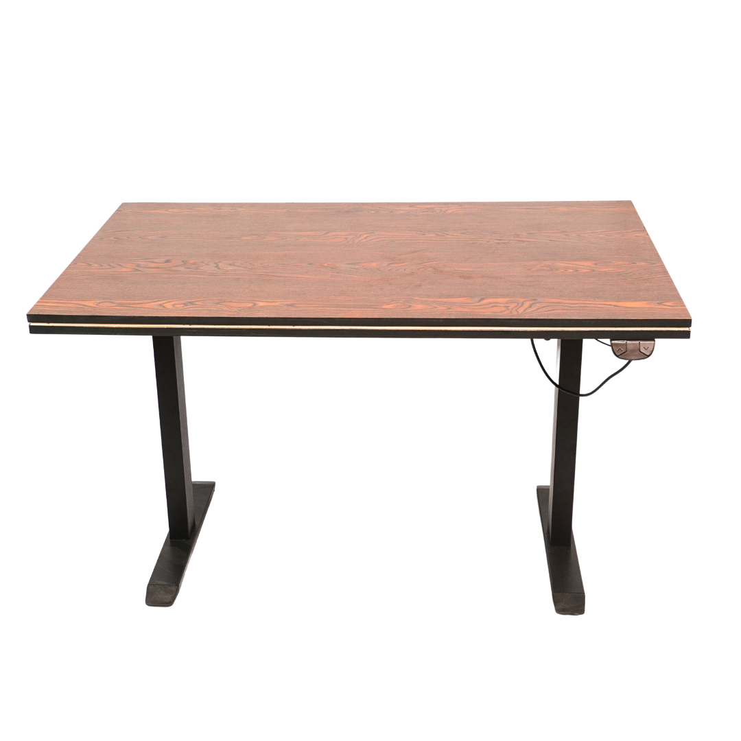 Electric Height-Adjustable Elevating Desk (FT-Y100) Black Brown Top - best office chair in bangladesh,  executive chair for office, childs table and chair set, Gaming Chair, Digital Safety Locker, Bar Stool, leather boss chair, Restaurant Chair, Large Antique Wall Mirror -Furnitex Limited