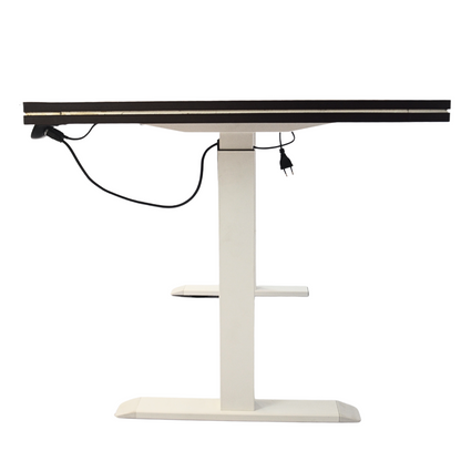 Electric Height-Adjustable Elevating Desk (FT-Y100) White Brown Top - best office chair in bangladesh,  executive chair for office, childs table and chair set, Gaming Chair, Digital Safety Locker, Bar Stool, leather boss chair, Restaurant Chair, Large Antique Wall Mirror -Furnitex Limited