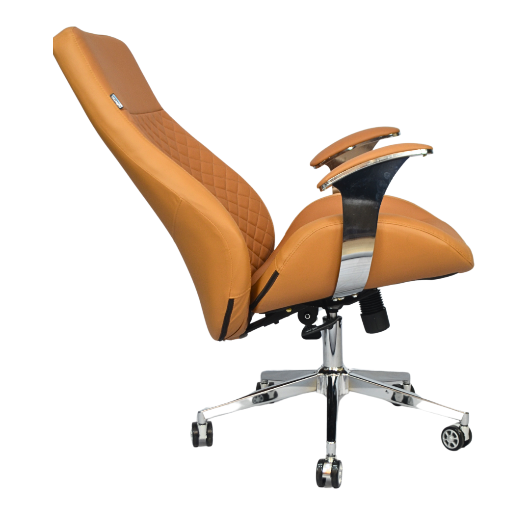 Executive Luxury Chair (FT-H1906)- Beige - best office chair in bangladesh,  executive chair for office, childs table and chair set, Gaming Chair, Digital Safety Locker, Bar Stool, leather boss chair, Restaurant Chair, Large Antique Wall Mirror -Furnitex Limited