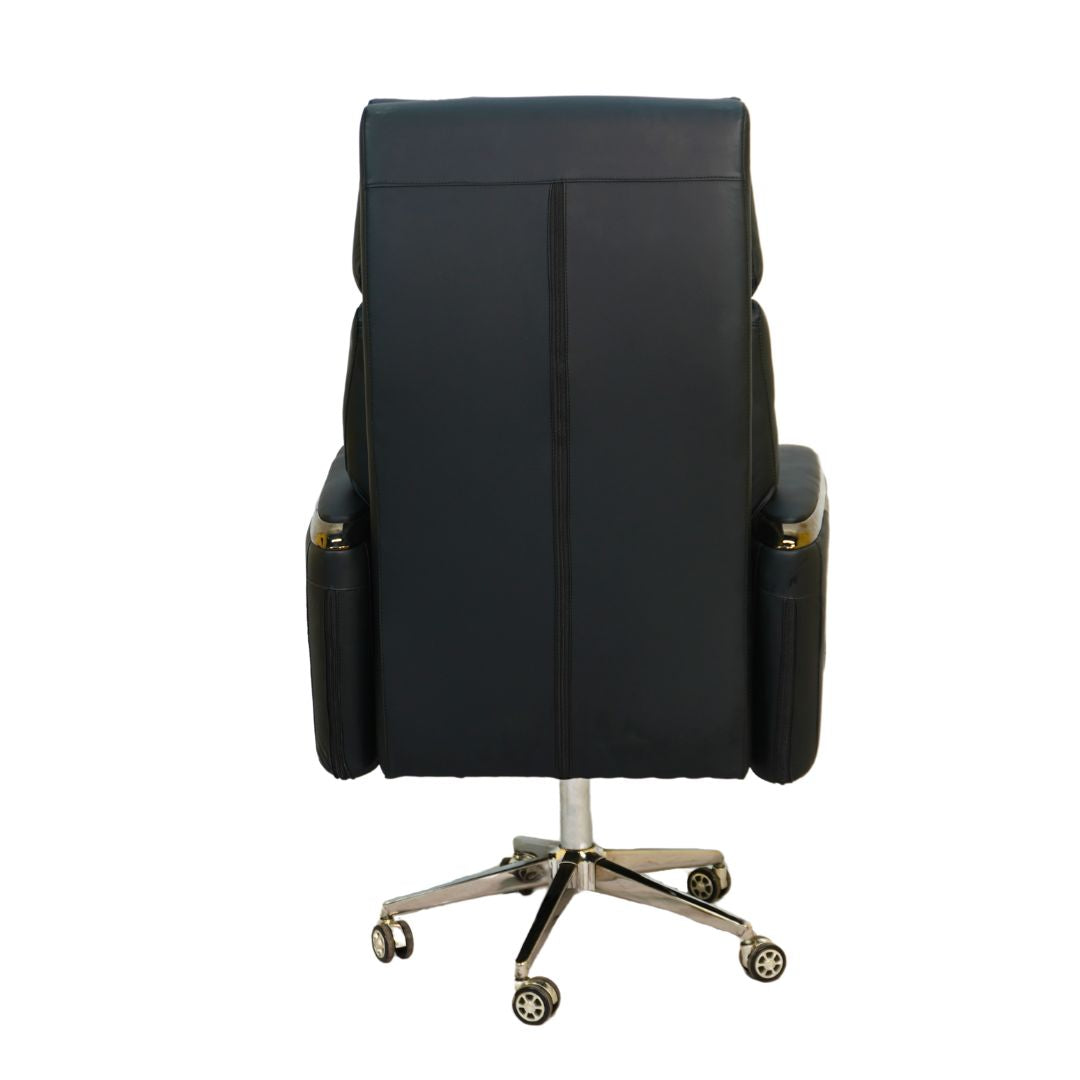 Executive Boss Chair with Footrest Black – Luxury Office Chair BD