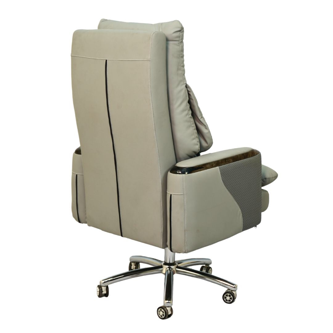 Executive Boss Chair with Footrest Gray - Furnitex BD