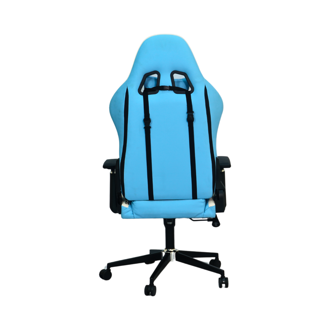 FURNITEX - Gaming Chair with 4D Armrest (FT-G1) Sky Blue - best office chair in bangladesh,  executive chair for office, childs table and chair set, Gaming Chair, Digital Safety Locker, Bar Stool, leather boss chair, Restaurant Chair, Large Antique Wall Mirror -Furnitex Limited