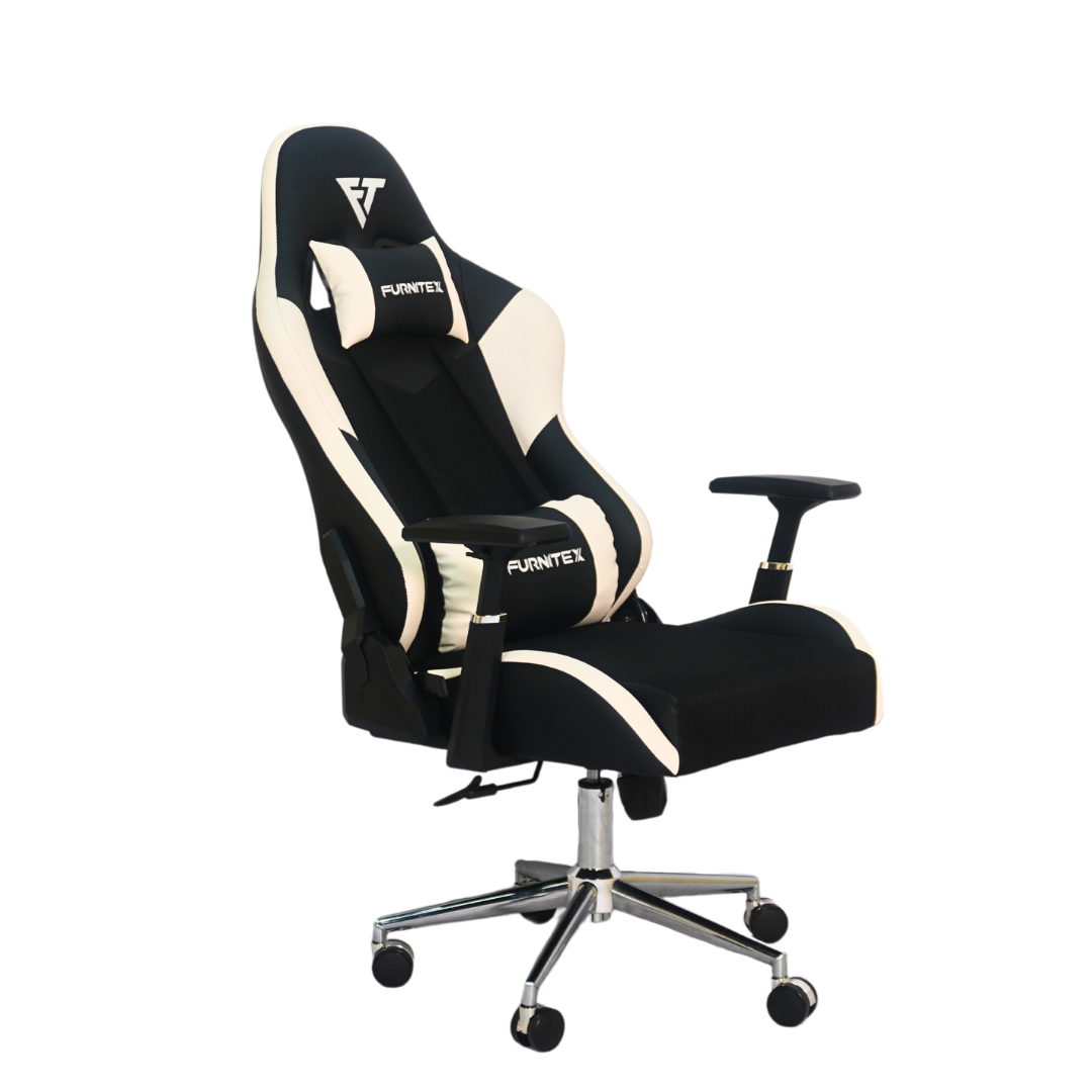 FURNITEX - Gaming Chair with 4D Armrest (FT-G1) White - best office chair in bangladesh,  executive chair for office, childs table and chair set, Gaming Chair, Digital Safety Locker, Bar Stool, leather boss chair, Restaurant Chair, Large Antique Wall Mirror -Furnitex Limited
