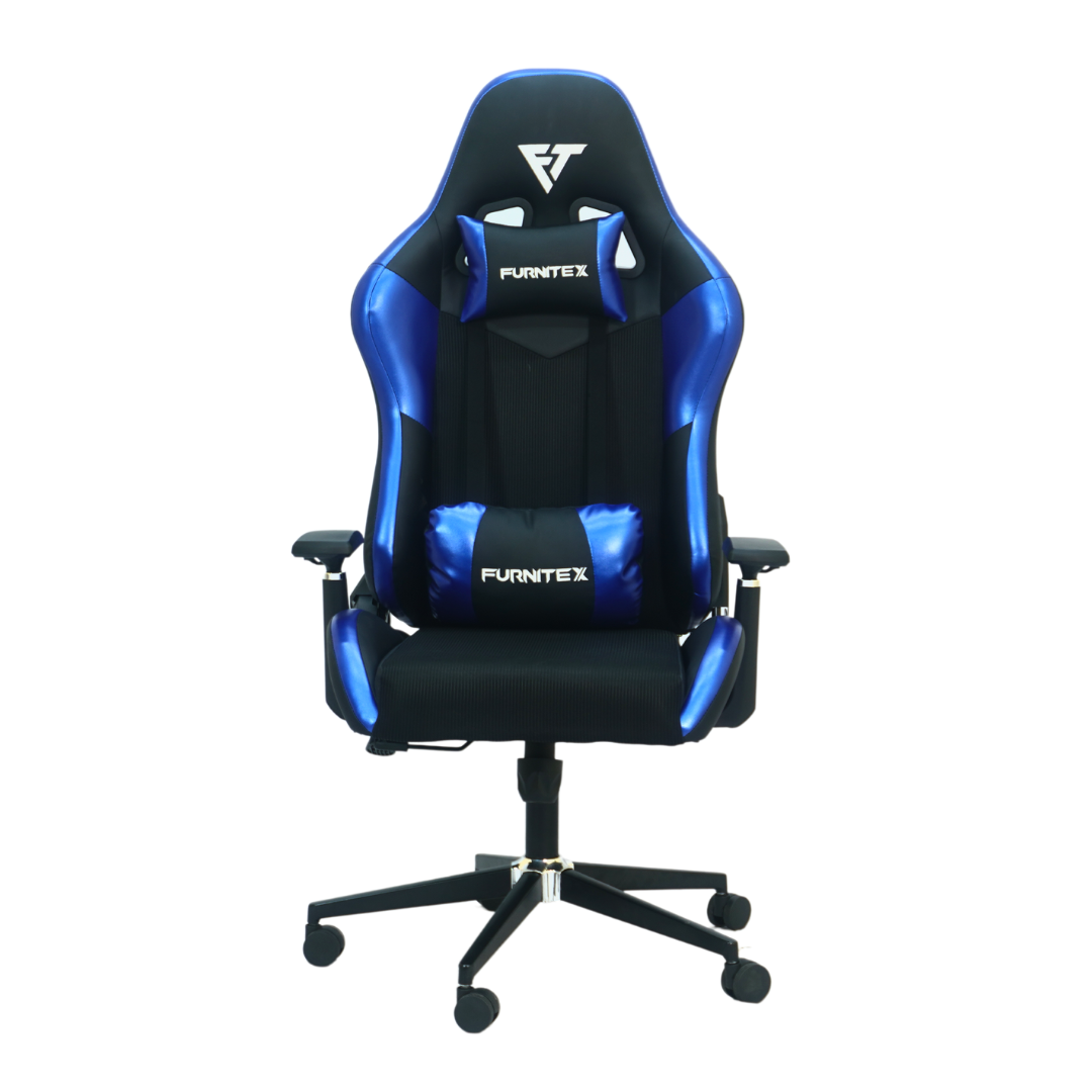 FURNITEX - Gaming Chair with 4D Armrest (FT-G1) Glossy Blue - best office chair in bangladesh,  executive chair for office, childs table and chair set, Gaming Chair, Digital Safety Locker, Bar Stool, leather boss chair, Restaurant Chair, Large Antique Wall Mirror -Furnitex Limited