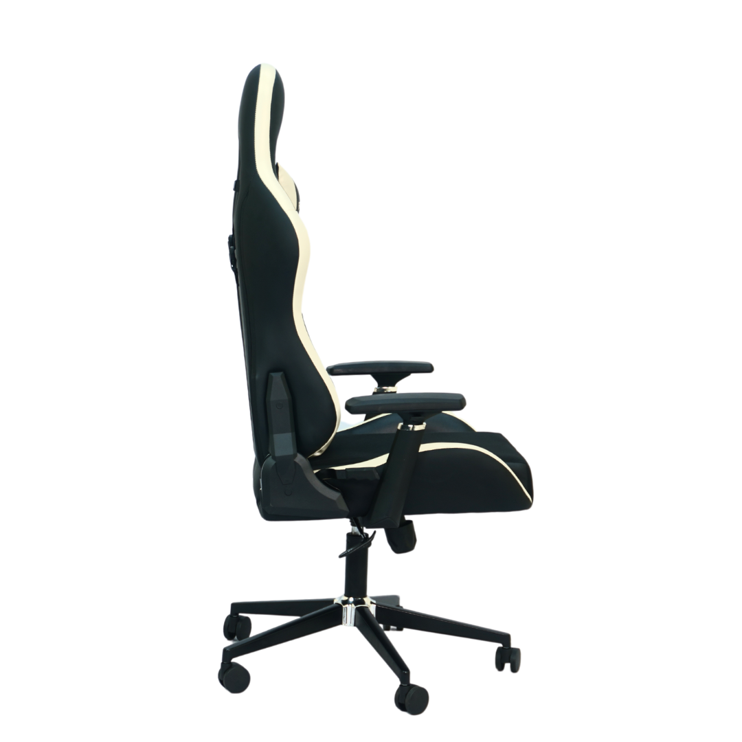 FURNITEX - Gaming Chair with 4D Armrest (FT-G1) Glossy Off White - best office chair in bangladesh,  executive chair for office, childs table and chair set, Gaming Chair, Digital Safety Locker, Bar Stool, leather boss chair, Restaurant Chair, Large Antique Wall Mirror -Furnitex Limited