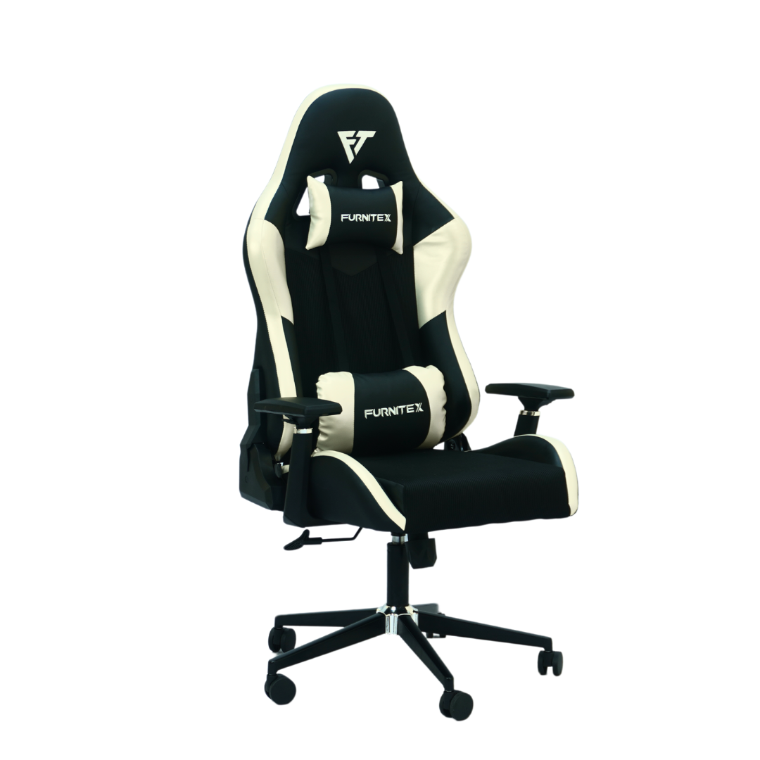 FURNITEX - Gaming Chair with 4D Armrest (FT-G1) Glossy Off White - best office chair in bangladesh,  executive chair for office, childs table and chair set, Gaming Chair, Digital Safety Locker, Bar Stool, leather boss chair, Restaurant Chair, Large Antique Wall Mirror -Furnitex Limited